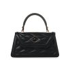 Donna Alexander Smith | Elizabeth Mini - Black - Matelasse