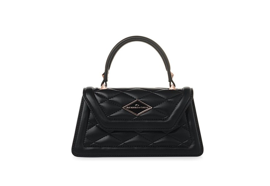 Donna Alexander Smith | Elizabeth Mini - Black - Matelasse